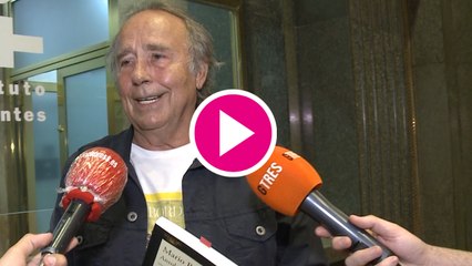 Joan Manuel Serrat emocionado tras haber sido abuelo