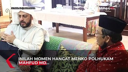 Dijenguk Mahfud MD, Syekh Ali Jaber Titip Salam Sungkem Untuk Jokowi