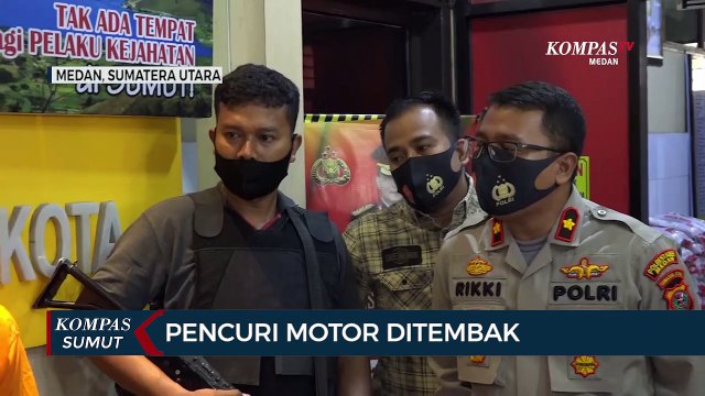 Pencuri Motor Ditembak di Medan