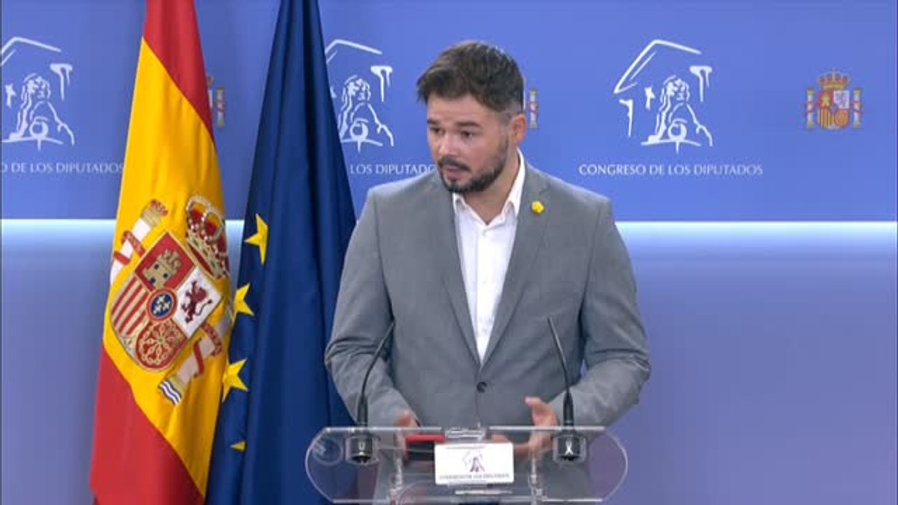 Rufián: "La antinaturalidad que supone meter a Ciudadanos en la ecuación de los presupuestos la van a pagar muy cara"