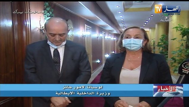 كمال بلجود: تطرقنا مع وزيرة الداخلية الإيطالية إلى مشكل الحراقة الجزائريين الموجودين في إيطاليا