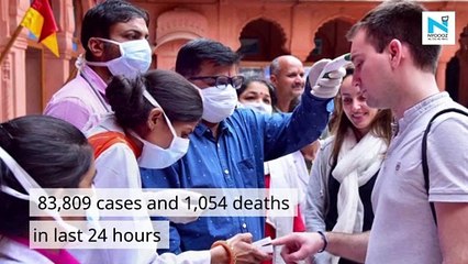 With 83,809 new cases, India's COVID-19 tally crosses 49 lakh