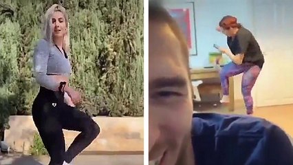 Sa femme essaye de reproduire une danse vue sur TikTok