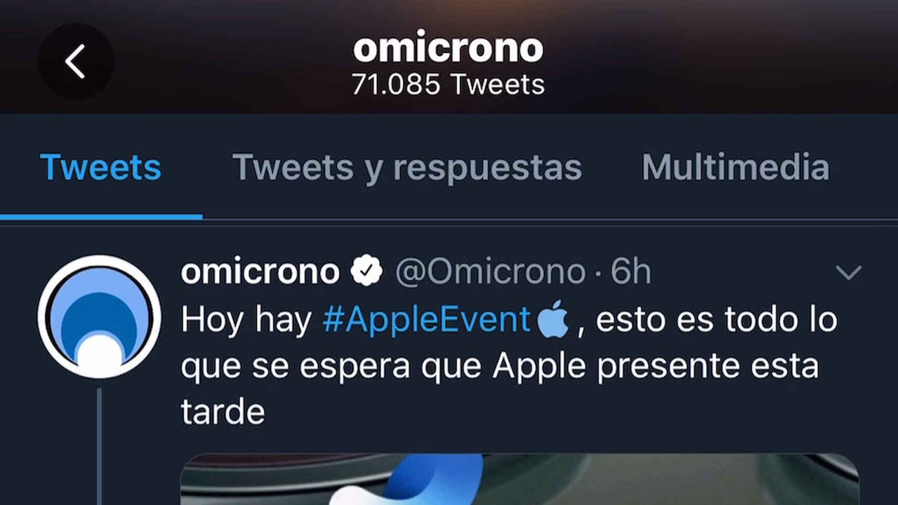 Corazón de Apple en Twitter
