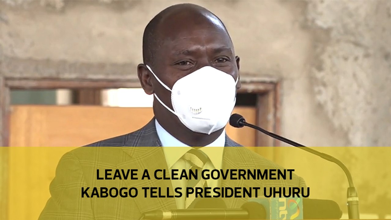 Leave a clean government kabogo tells president...