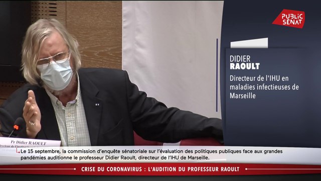 Hydroxychloroquine: échange tendu entre Didier Raoult et le sénateur Bernard Jomier