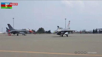 Türk F-16'ları Azerbaycan semalarında uçuş yaptı