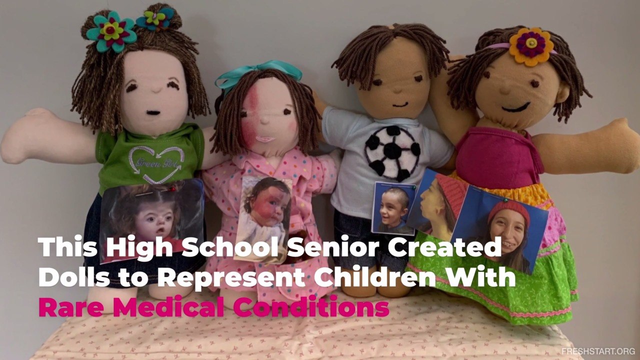 This High School Senior Created Dolls to Represent Children With Rare Medical Conditions