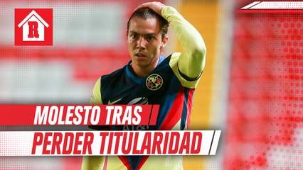 Sebastián Córdova, molesto tras perder titularidad con América