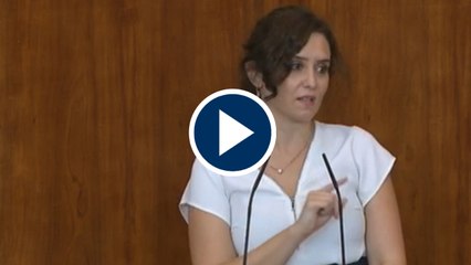 Ayuso indignada tras recibir críticas "despiadadas" de la oposición
