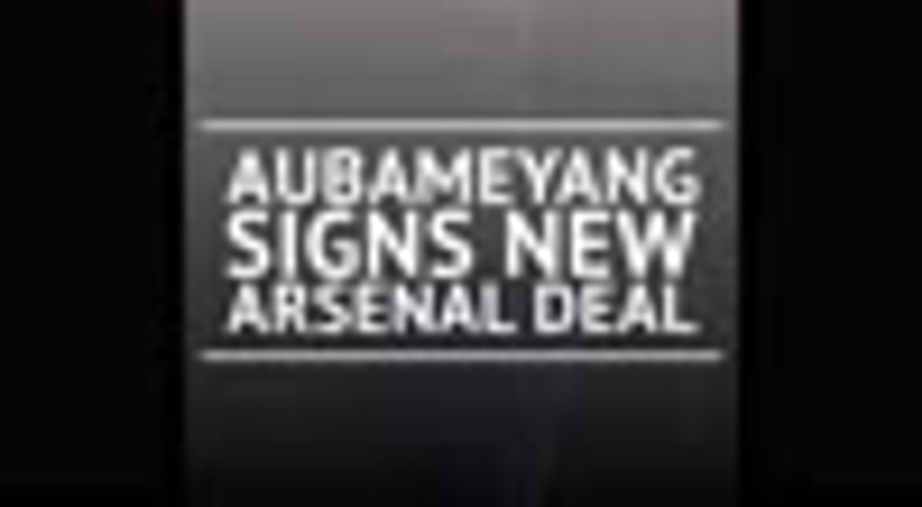 Aubameyang signs new Arsenal deal