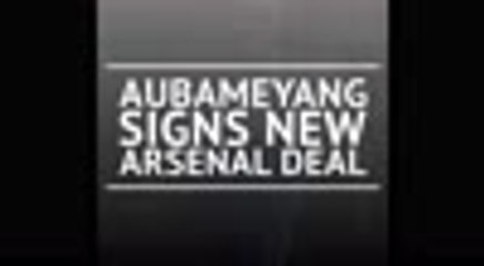 Aubameyang signs new Arsenal deal