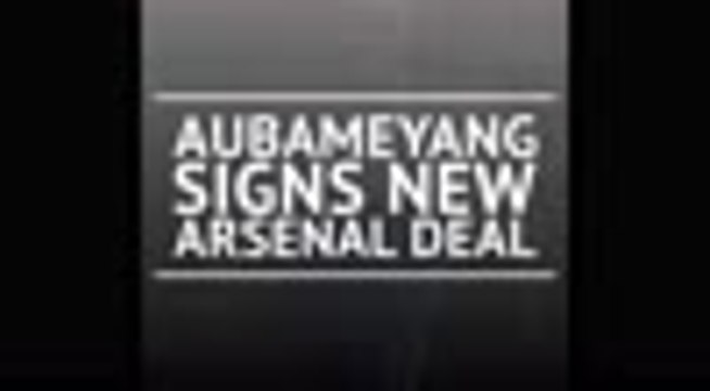 Aubameyang signs new Arsenal deal