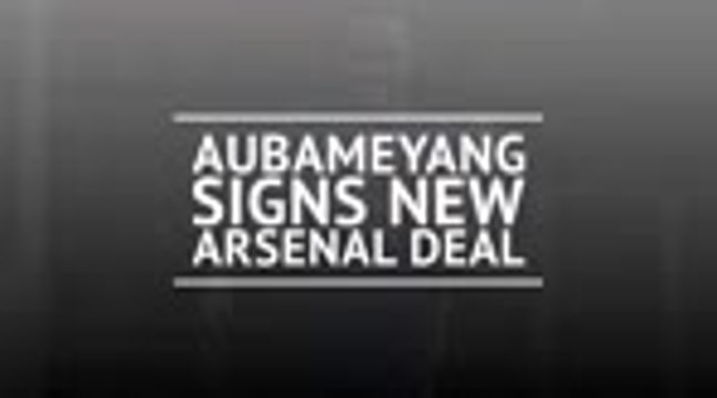 Aubameyang signs new Arsenal deal