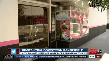 Downtown revitalization workshop hosted by the City of Bakersields