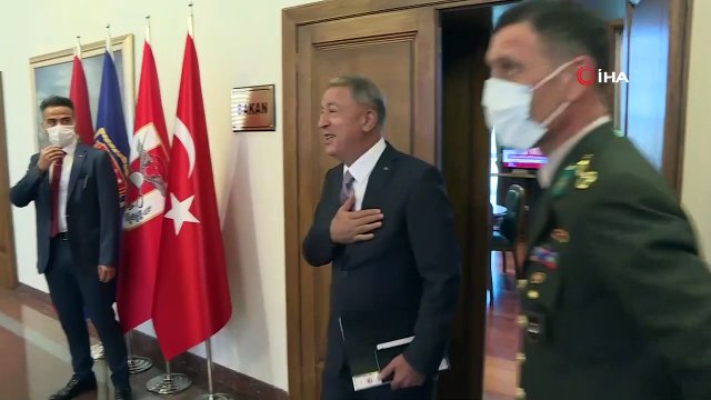 Milli Savunma Bakanı Akar, Libya Ulusal Mutabakat Hükümeti Başkanlık Konseyi Başkan Yardımcısı Maiteek ile görüştü