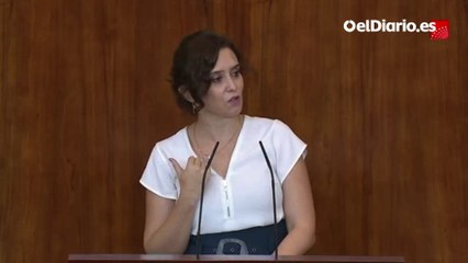 Ayuso: "Los contagios se están produciendo, entre otras cosas, por el modo de vida que tiene nuestra inmigración en Madrid"