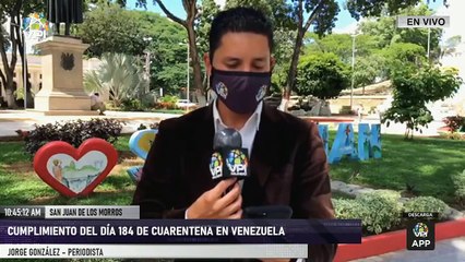 EN VIVO - Cumplimiento del dia 184 de cuarentena en Venezuela