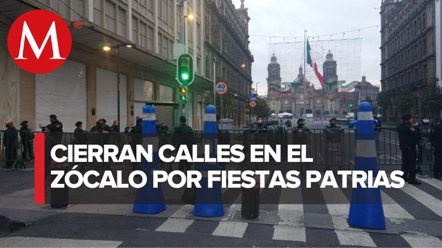 Por festejos patrios, restringen paso al Zócalo de la CdMx para evitar contagios de covid
