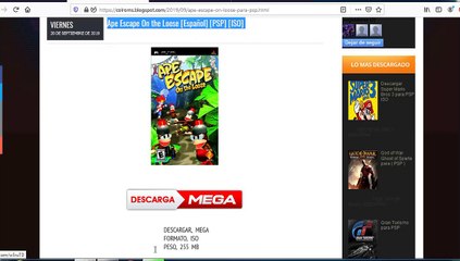 Ape Escape On the Loose [Español] [PSP] [ISO]