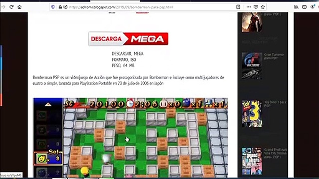Bomberman [psp] [Español] [iso] [MEGA]