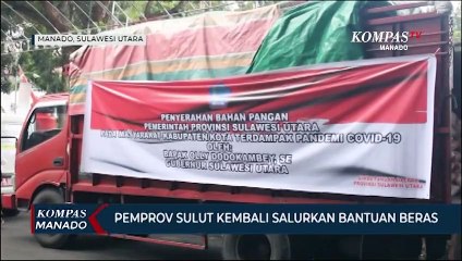 Pemprop  Sulut Kembali Salurkan Bantuan Beras