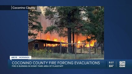 Fire in Coconino County causes evacuations