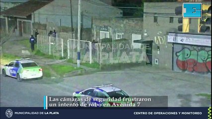 Las cámaras de seguridad frustraron un intento de robo en Avenida 7