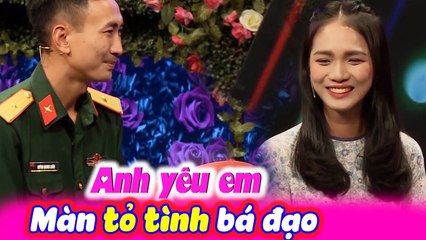 Cả Trường Quay Cười Nghiêng Ngả Với Màn Tỏ Tình Của Chàng Sĩ Quan Quân Đội Với Cô Gái Xinh Đẹp |BMHH