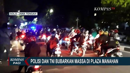 Cegah Aksi Anarkis, Polisi dan TNI Bubarkan Massa Pesilat di Plaza Manahan