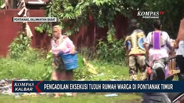 Pengadilan Negeri Pontianak Eksekusi Tujuh Rumah di Lahan Sengketa