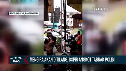 Video Viral Sopir Angkot Tabrak Polisi, Ternyata Takut Ditilang!