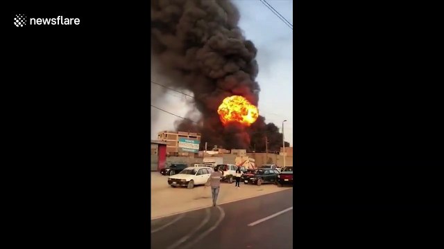 Fire erupts at Peruvian shoe factory in Lima