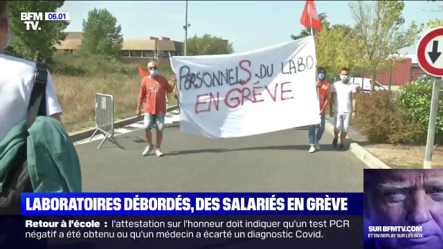 Covid-19: des salariés de vingt laboratoires de tests en grève pour dénoncer leurs conditions de travail