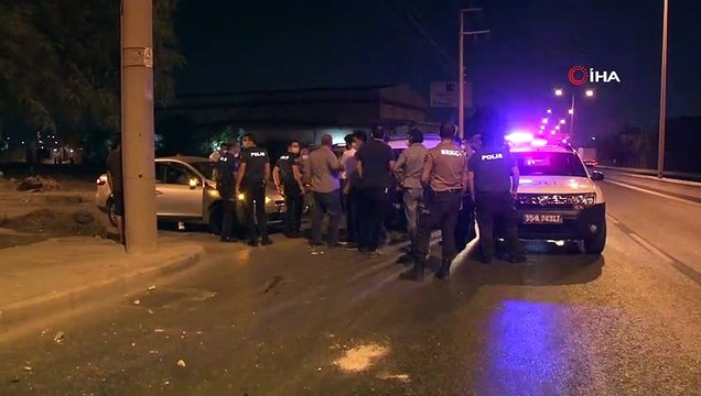 İzmir'de vatandaşın 250 bin lirasını gasp ederek kaçan şahıslar kaza geçirdi