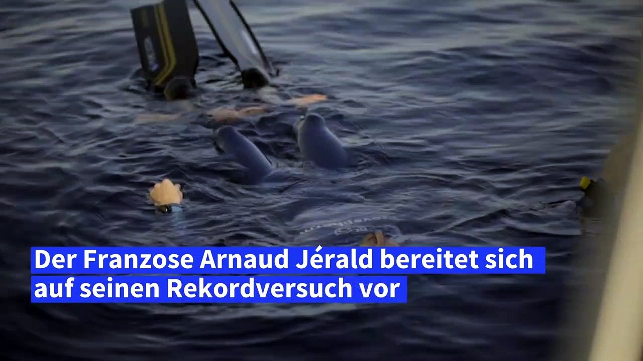 Weltrekord: Franzose taucht 112 Meter tief