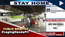 #LagingHanda | Muling pagbubukas ng Davao-Manila land trip, pinaghahandaan na ng Davao City overland transport terminal