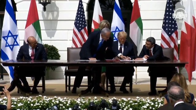 İsrail ile BAE ve Bahreyn arasındaki normalleşme anlaşmaları Beyaz Saray'da imzalandı