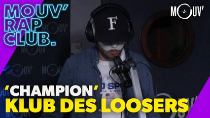 KLUB DES LOOSERS (Fuzati) : "Champion" (Live @Mouv' Rap Club)