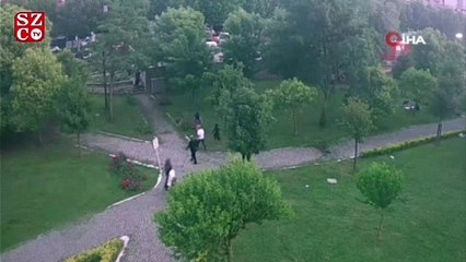 İstanbul’da parkta çocuğa hırsızlık yaptıran aile görünümlü çete kamerada