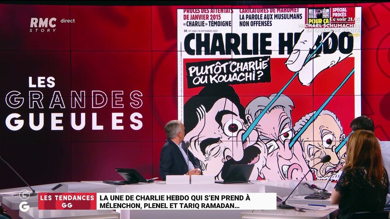 Les tendances GG : La Une de Charlie Hebdo qui s'en prend à Mélenchon, Plenel et Tariq Ramadan - 16/09