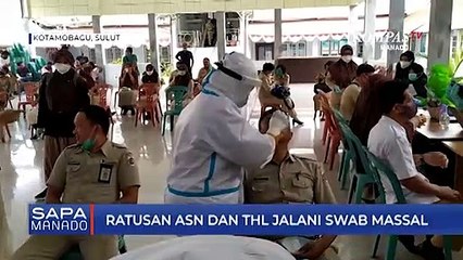 Ratusan ASN Dan THL Jalani Swab Massal