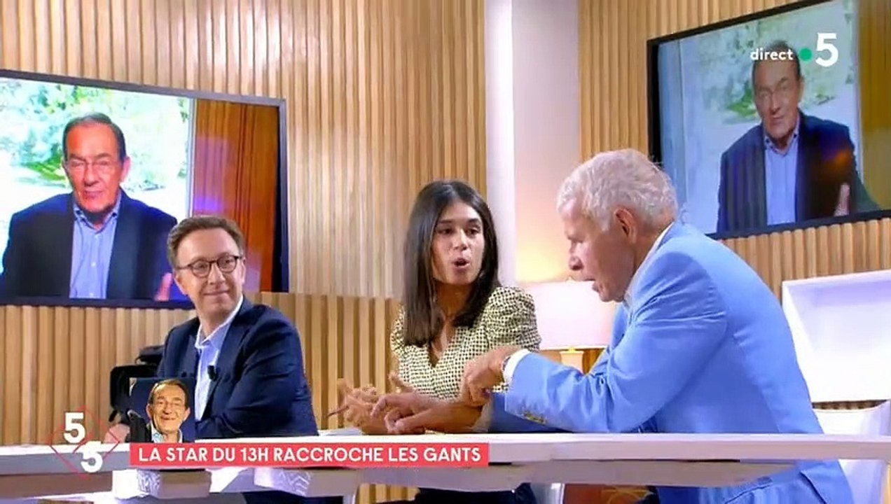 Patrick Poivre d'Arvor parle du départ de Jean-Pierre Pernaut dans "C à vous", le 15 septembre 2020, sur France 5