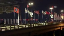 - İsrailli aktivistler, BAE ve Bahreyn bayrakları yerine Filistin bayrağını astı