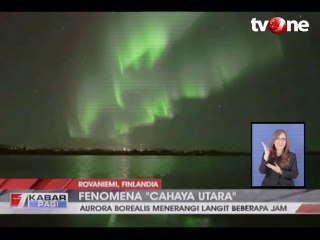 Fenomena Cahaya Utara di Langit Finlandia