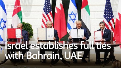 Israel establishes full ties with Bahrain, UAE at White House