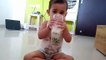 Cute baby drinking milk | she want to drinking milk