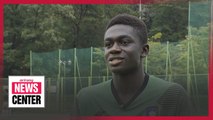 Ghana-born soccer hopeful dreams of becoming first naturalized South Korean international