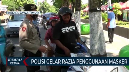 Polisi Gencar Lakukan Razia Penggunaan Masker