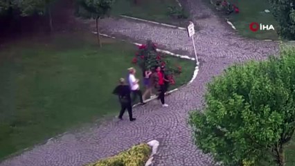 'Aile' görünümlü çetenin çocuğa hırsızlık yaptırdığı anlar!